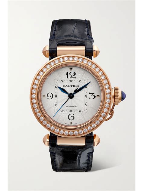 cartier pasha watch with diamonds